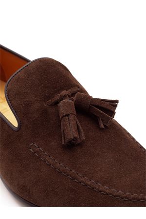 Brown suede leather loafer BERWICK 1707 | 5782173